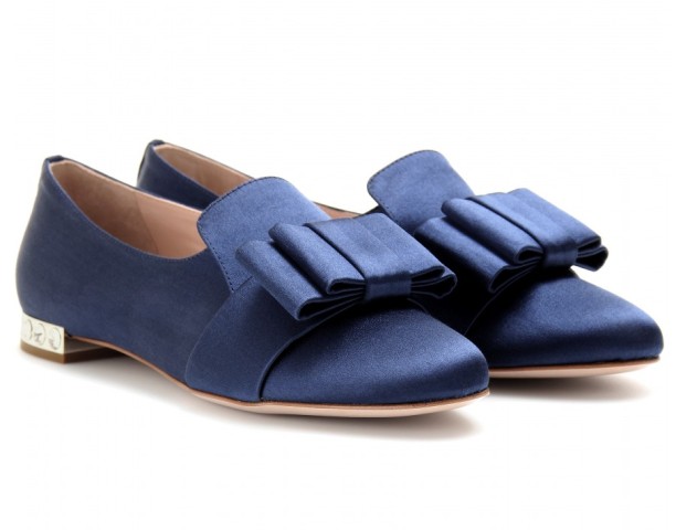 navy blue shoes with bow