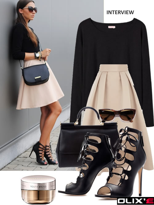 WEAR A HIGH WAIST SKIRT  TO AN INTERVIEW