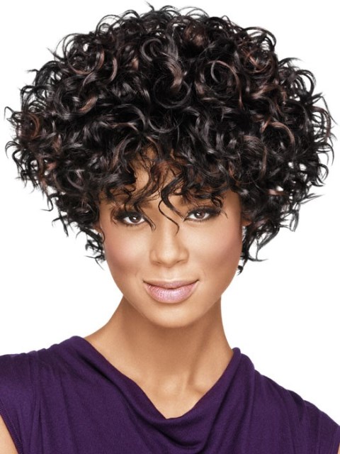 Black short hairstyles for curly hair