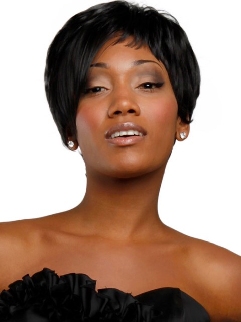 Black short hairstyles with layers