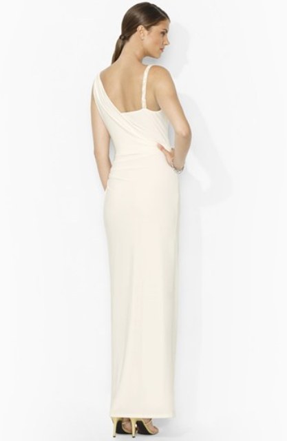 Braided Strap Jersey Gown - 2