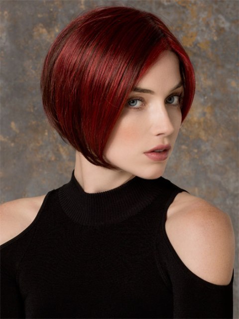 Colored Short haircuts for thick hair