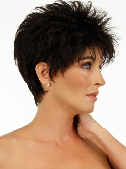 Midnight Brown Short Haircuts For Fine Hair