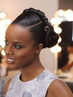 Updos for black women with fine hair