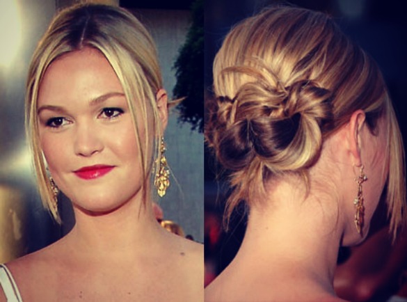 Updos for smooth medium hair