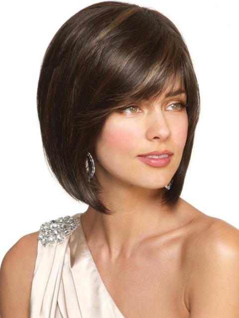 Short hair styles with bangs for long faces