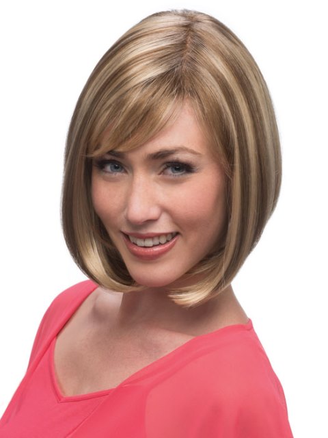 Short straight hairstyles for long faces