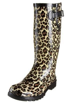 Womens Leopard print Rain Boots