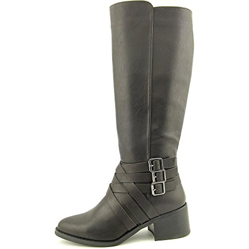 Mia Noralee Women Round Toe Leather Brown Knee High Boot